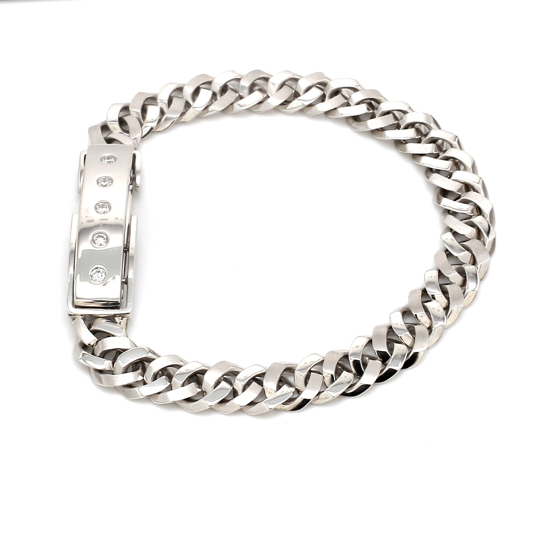 Platinum Aerodynamic Design Bracelet - Platinum Wristwear & Bracelets - Men  of Platinum